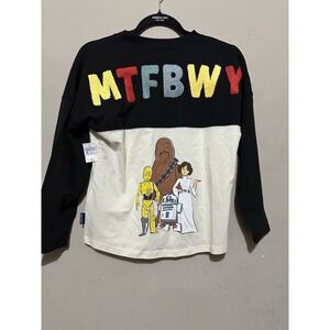 Star Wars Spirit Jersey Kids Youth XL Black Darth Vader MTFBWY Disney Parks NWT